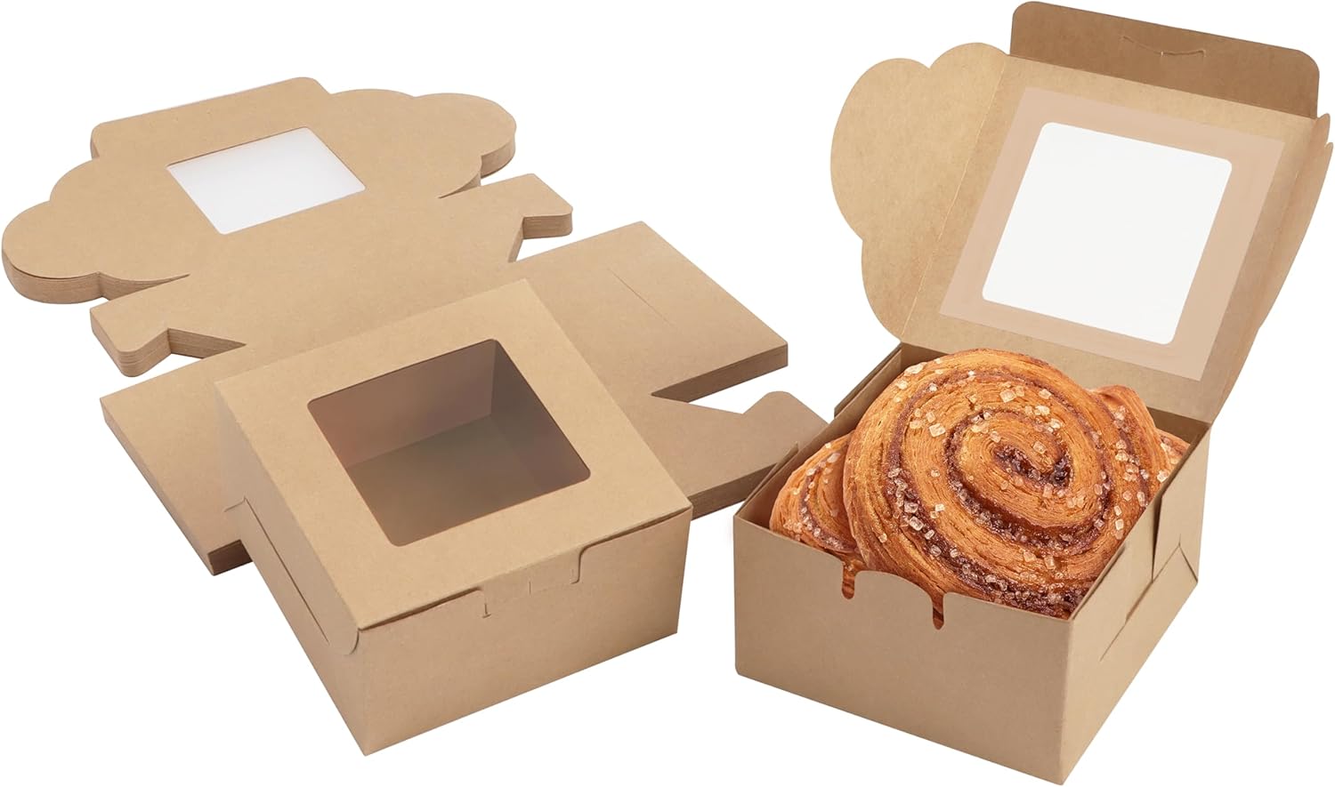 Cajas Kraft para Pastelería 50u Cajas Kraft para Pastelería 50u